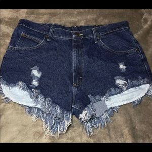 Wrangler high waisted shorts